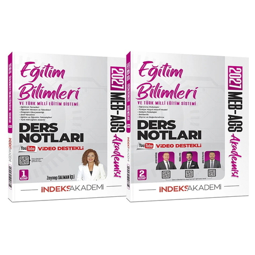 MEB-AGS Akademisi Eğitim Bilimleri ve Türk Milli Eğitim Sistemi Video Ders Notları İndeks Akademi Yayınları 2027