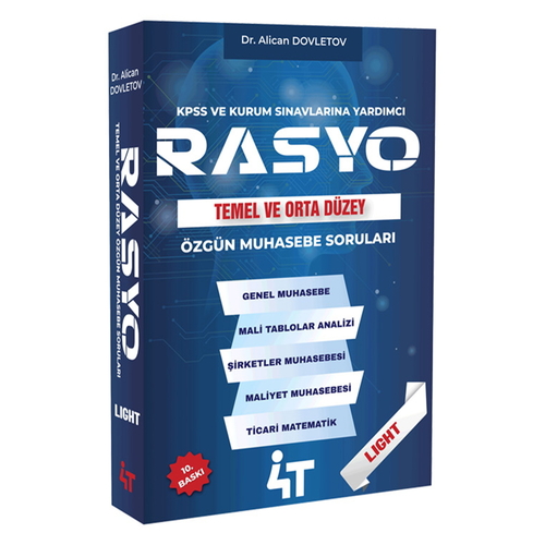 Rasyo Muhasebe Soruları 4T Yayınları 2025