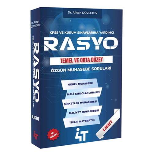 RASYO Temel Orta Düzey Muhasebe Soruları 4T Yayınları 2026