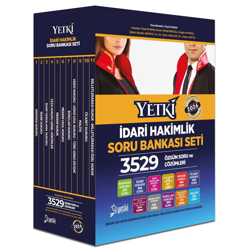 Yetki İdari Hakimlik Soru Bankası Seti Yetki Yayınları 2026