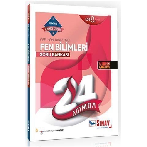 8. Sınıf LGS Fen Bilimleri 24 Adımda Özel Konu Anlatımlı Soru Bankası Sınav Yayınları