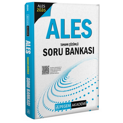 ALES Tamamı Çözümlü Soru Bankası Pegem Akademi Yayınları 2026