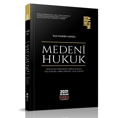 Kelepir Ürün İadesizdir - Medeni Hukuk Konu Anlatımı Altın Seri Savaş Yayınları 2021