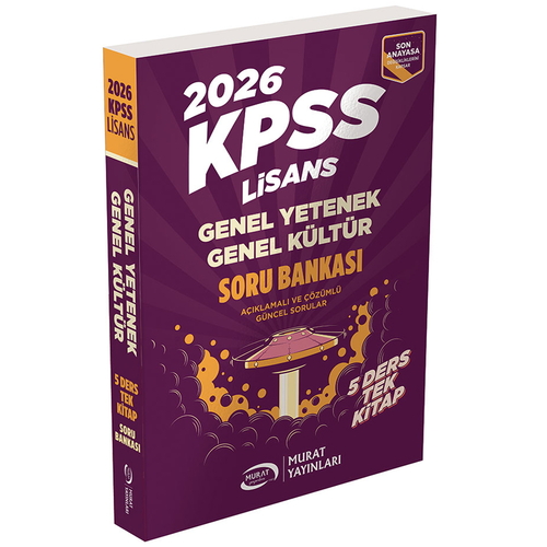 KPSS GY GK Lisans 5 Ders Tek Kitap Soru Bankası Murat Yayınları 2026