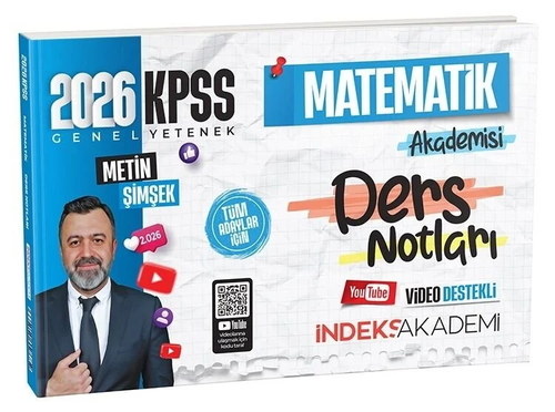 KPSS Matematik Akademisi Video Ders Notları İndeks Akademi Yayınları 2026