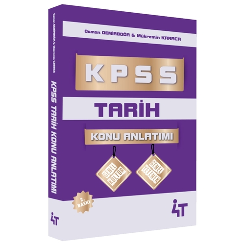 KPSS Tarih Konu Anlatımı 4T Yayınları 2025
