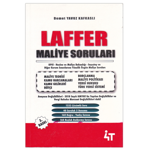 LAFFER Maliye Soruları Soru Bankası 4T Yayınları