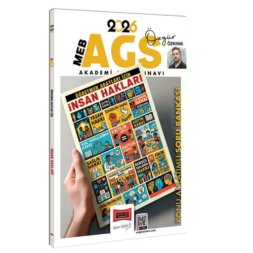 MEB AGS Öğretmen Adayları İçin İnsan Hakları Konu Anlatımlı Soru Bankası Yargı Yayınları 2026