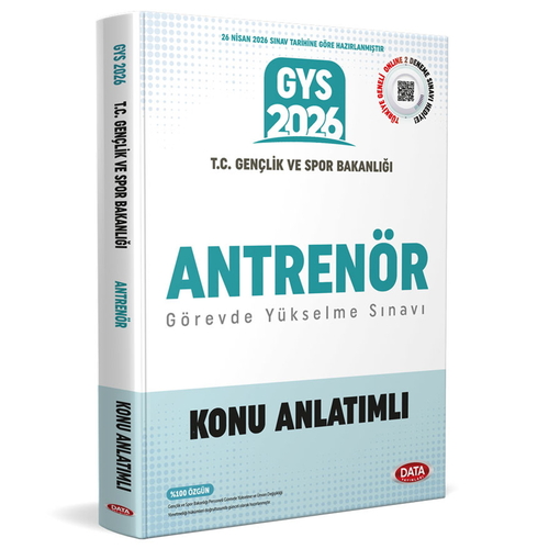 T.C. Gençlik ve Spor Bakanlığı Antrenör GYS Sınavı Konu Anlatımlı Data Yayınları 2026