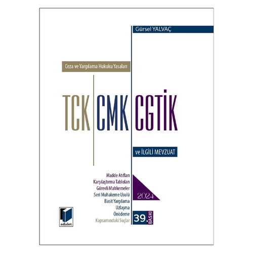 TCK, CMK, CGTİK ve İlgili Mevzuat Cep Boy - Gürsel Yalvaç