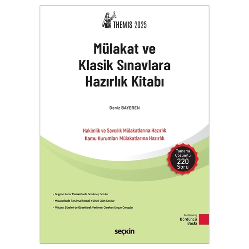 THEMIS Mülakat ve Klasik Sınavlara Hazırlık Kitabı Deniz Bayeren 2025