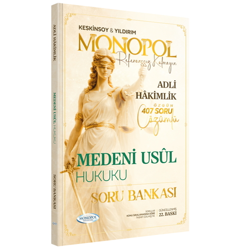 Adli Hakimlik Medeni Usul Hukuku Özgün Çözümlü Soru Bankası Monopol Yayınları 2026