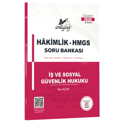 Hakimlik HMGS İş ve Sosyal Güvenlik Hukuku Soru Bankası İmtiyaz Yayınları 2026