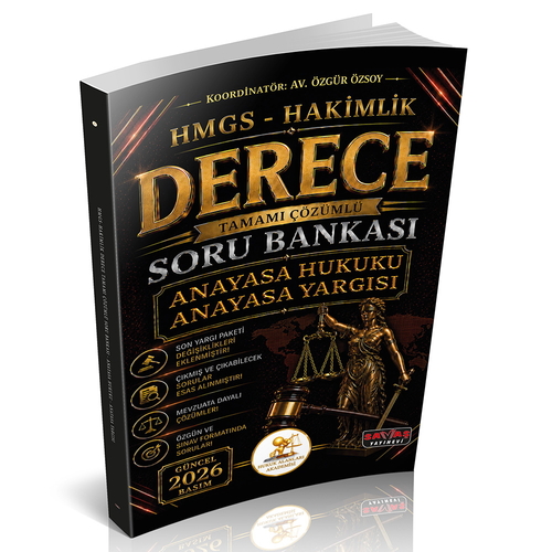HUKAL HMGS-Hakimlik Derece Anayasa Hukuku Anayasa Yargısı Soru Bankası Savaş Yayınevi 2026