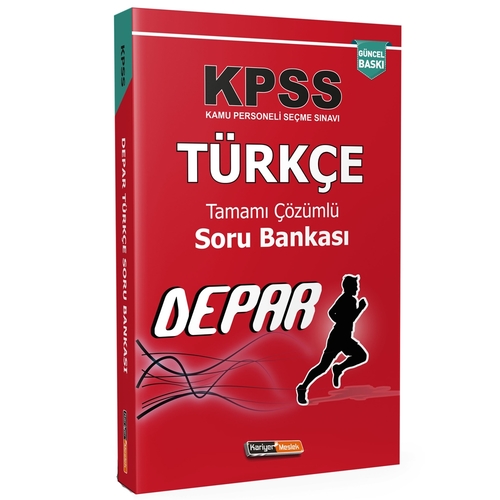 KPSS Depar Türkçe Çözümlü Soru Bankası Kariyer Meslek Yayınları