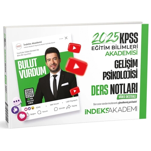 KPSS Eğitim Bilimleri Gelişim Psikolojisi Video Ders Notları İndeks Akademi Yayınları 2025