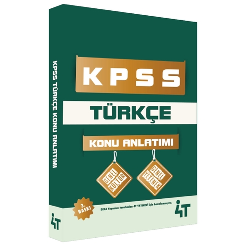 KPSS Türkçe Konu Anlatımı 4T Yayınları 2025