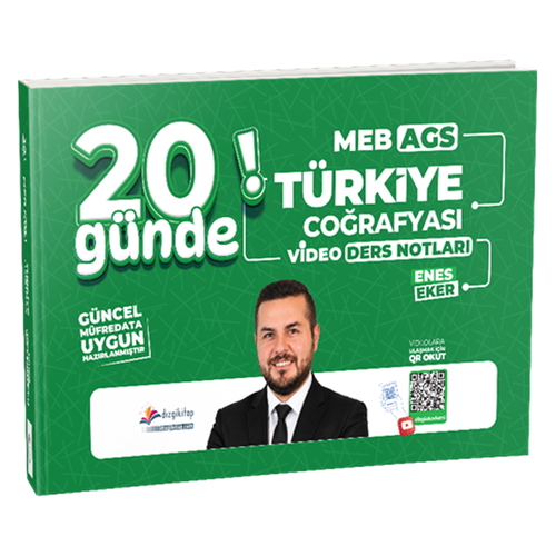 MEB AGS 20 Günde Türkiye Coğrafyası Video Ders Notları Dizgi Kitap 2027