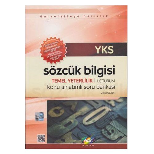 YKS TYT Sözcük Bilgisi Konu Anlatımlı Soru Bankası 1. Oturum - Fdd Yayınları