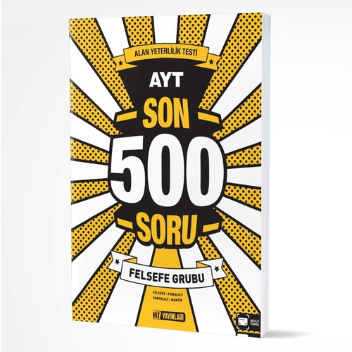 AYT Felsefe Son 500 Soru Hız Yayınları 2020