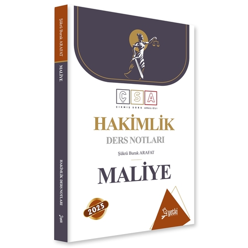 ÇSA HMGS Hakimlik Ders Notları Maliye Yetki Yayınları 2025