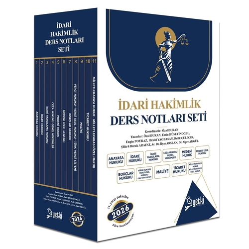 ÇSA İdari Hakimlik Ders Notları Seti Yetki Yayınları 2026