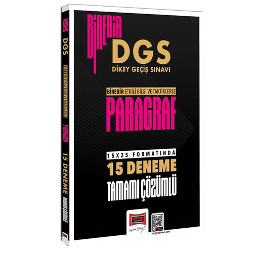 DGS Birebir Tamamı Çözümlü Paragraf 15 Deneme Yargı Yayınları