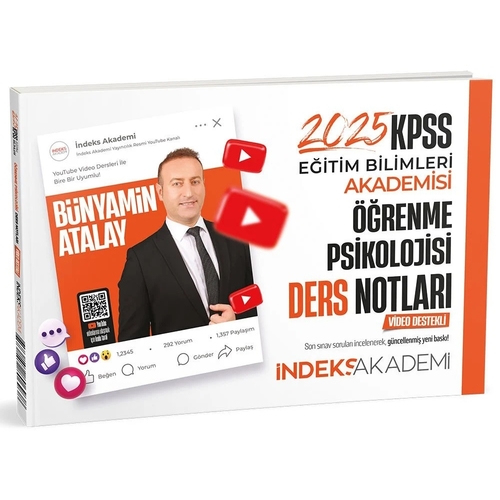 KPSS Eğitim Bilimleri Öğrenme Psikolojisi Video Ders Notları İndeks Akademi Yayınları 2025