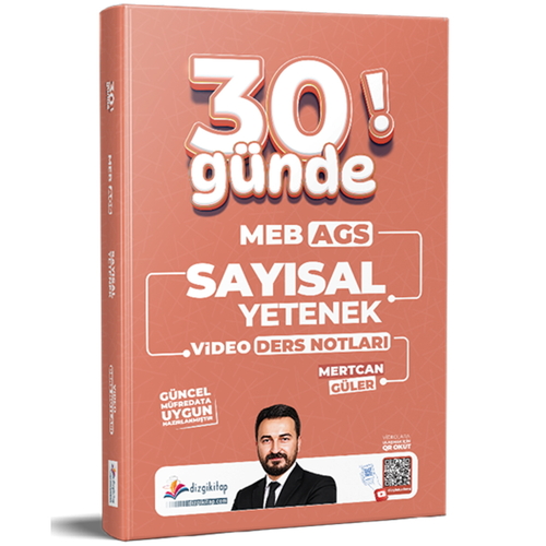 MEB AGS 30 Günde Sayısal Yetenek Video Ders Notları Dizgi Kitap 2027