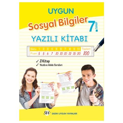 7. Sınıf Sosyal Bilgiler Yazılı Kitabı Sadık Uygun Yayınları