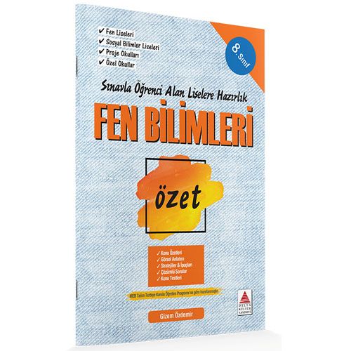 8. Sınıf Fen Bilimleri Özet Liselere Hazırlık Delta Kültür Yayınları