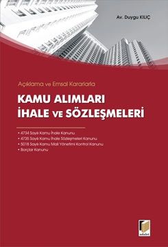Kamu Alımları İhale ve Sözleşmeleri - Duygu Kılıç