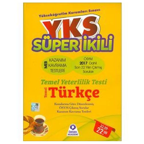 YKS Süper İkili TYT Türkçe Çıkmış Sorular Örnek Akademi Yayınları