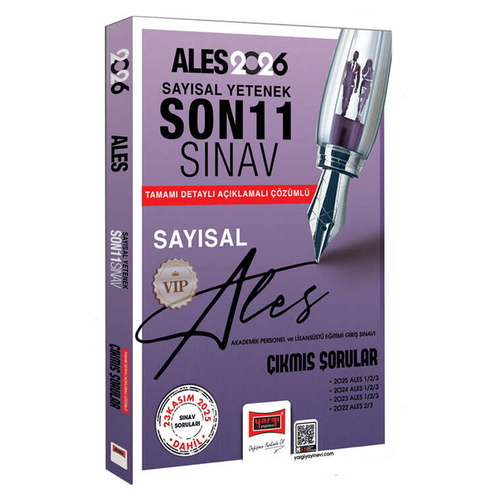 ALES VIP Sayısal Yetenek Son 11 Sınav Çıkmış Sorular Yargı Yayınları 2026