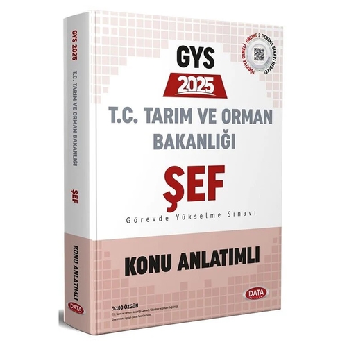 GYS Tarım ve Orman Bakanlığı Şef Konu Anlatımlı Data Yayınları 2025