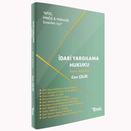 İdari Yargılama Hukuku Konu Anlatımı Temsil Kitap Yayınları 2025