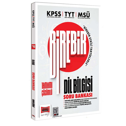 KPSS TYT MSÜ Birebir Tamamı Çözümlü Dil Bilgisi Soru Bankası Yargı Yayınları