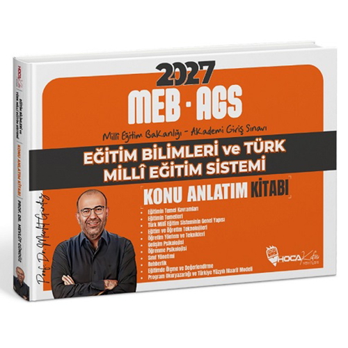 MEB AGS Eğitimin Temelleri ve Türk Milli Eğitim Sistemi Konu Anlatım Kitabı Hoca Kafası Yayınları 2027