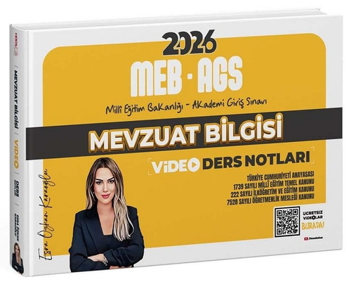 MEB AGS Mevzuat Bilgisi Video Kafa Notlar Hoca Kafası Yayınları 2026