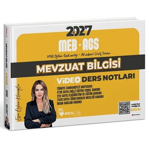 MEB AGS Mevzuat Bilgisi Video Kafa Notlar Hoca Kafası Yayınları 2027