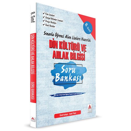 8. Sınıf Din Kültürü ve Ahlak Bilgisi Soru Bankası Liselere Hazırlık Delta Kültür Yayınları
