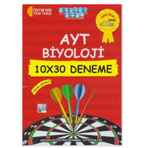 AYT Biyoloji 10x30 Deneme Akıllı Adam Yayınları