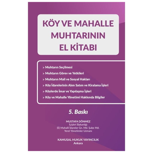 Köy ve Mahalle Muhtarının El Kitabı - Mustafa Dönmez