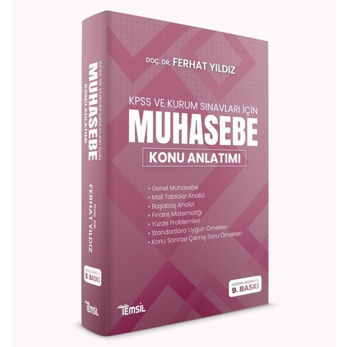KPSS A Grubu Muhasebe Konu Anlatımlı Temsil Kitap Yayınları 2025