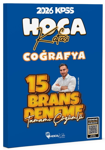 KPSS Coğrafya 15 Deneme Tamamı Çözümlü Hoca Kafası Yayınları 2026