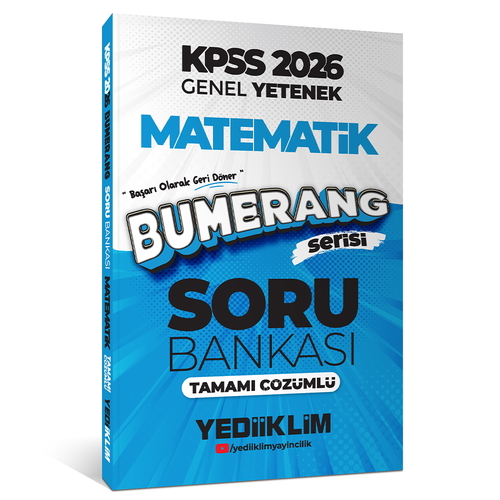 KPSS Genel Yetenek Bumerang Matematik Soru Bankası Yediiklim Yayınları 2026