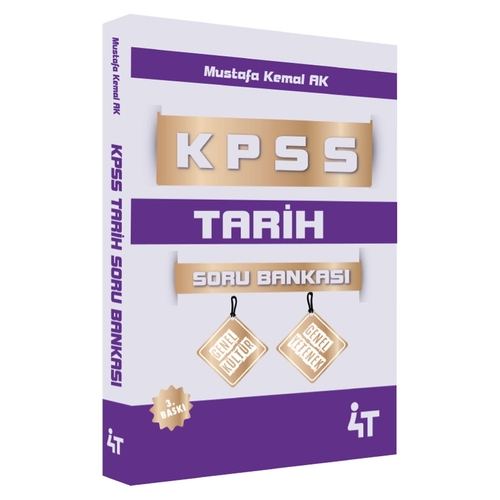 KPSS Tarih Soru Bankası 4T Yayınları 2025