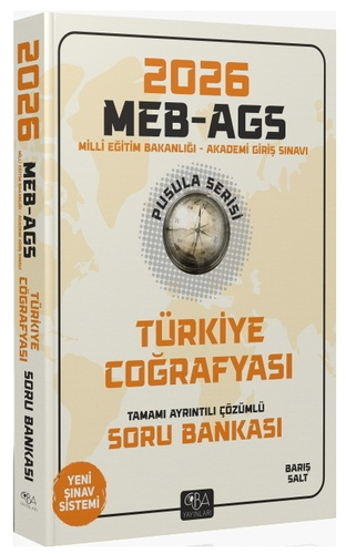 MEB AGS Pusula Serisi Türkiye Coğrafyası Soru Bankası CBA Yayınları 2026