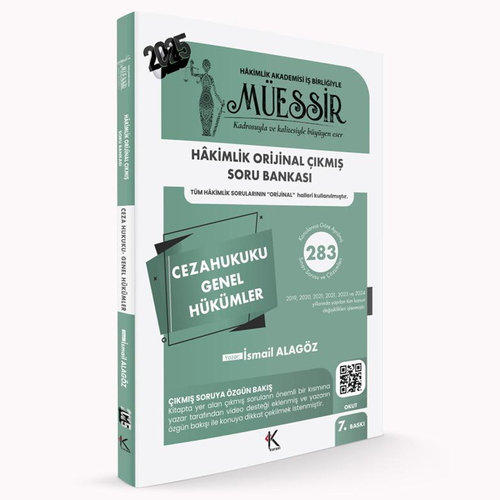 MÜESSİR Hakimlik Ceza Hukuku Genel Hükümler Çıkmış Soru Bankası Temsil Kitap Yayınları 2025