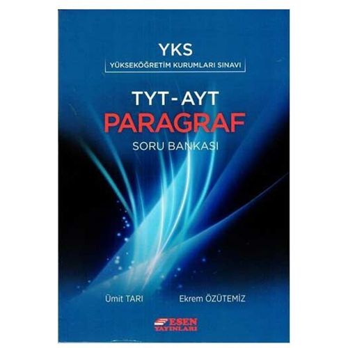 YKS TYT AYT Paragraf Soru Bankası Esen Yayınları